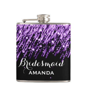 Flasques Mariage Faveur Tomber Étoiles Violet