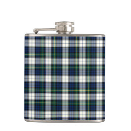 Flasques Marine Bleu et blanc Clan Formel Robe Plaid