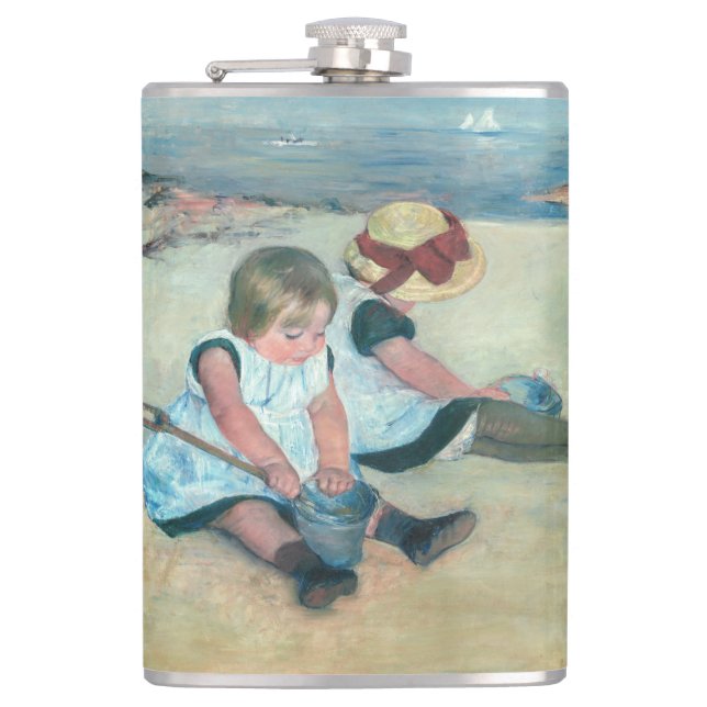 Flasques Mary Cassatt - Enfants jouant sur la plage (Devant)