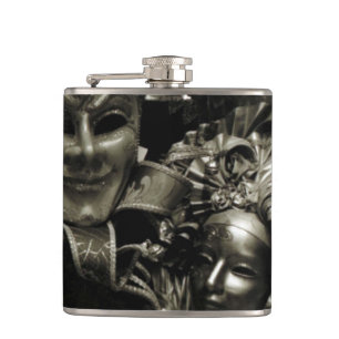 Flasques Masques de bal masqué gothique noir