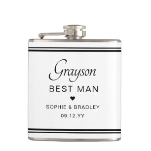 Flasques Meilleur Homme Personnalisé Mariage Personnalisé
