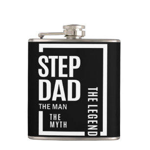 Flasques Mens Stepdad L'Homme Le Mythe La Légende Cadeau