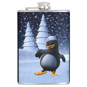 Flasques Mignon pingouin marin d'hiver Art de vacances enne