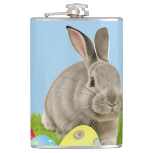 Flasques Mignonne Bunnyfor Pâques pour une humeur positive