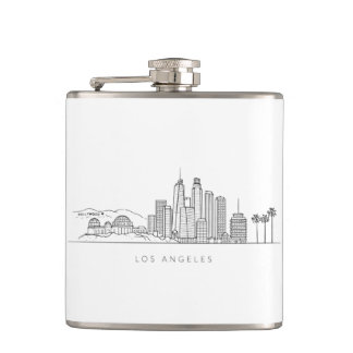 Flasques Minimalist Los Angeles Skyline Illustration
