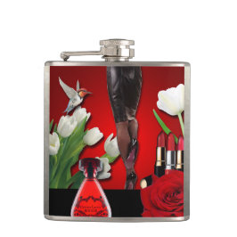 Flasques Mode fille rouge et noire