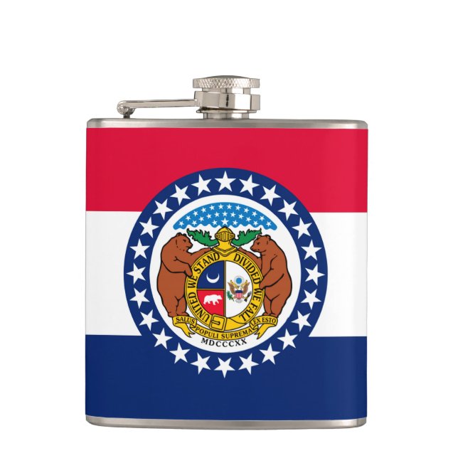 Flasques Modèle de drapeau d'État du Missouri (Devant)