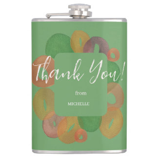 Flasques Moderne Motif Coloré d'Automne pour Anniversaire A