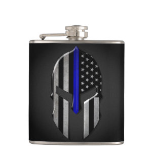 Flasques Molon Labe amincissent Blue Line