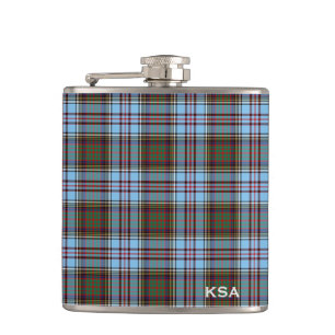 Flasques Monogramme de tartan d'Anderson de clan