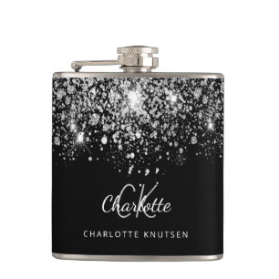 Flasques Monogramme des meilleures amies en paillettes arge