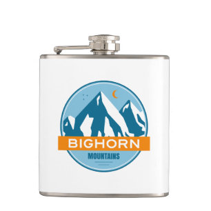 Flasques Montagnes Bighorn Wyoming Montana