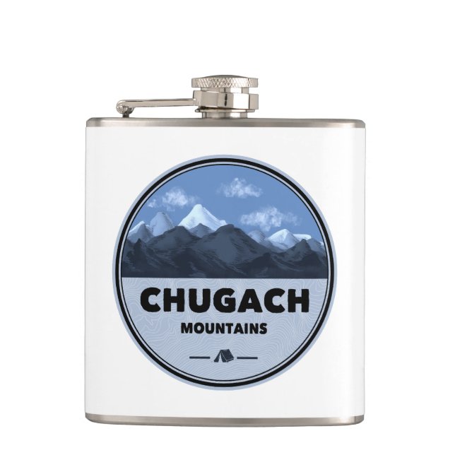 Flasques Montagnes Chugach Alaska Camping (Devant)