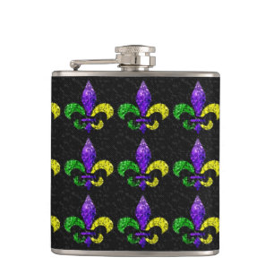 Flasques Mosaic Fleur-de-lis