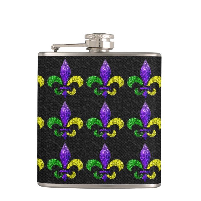 Flasques Mosaic Fleur-de-lis (Devant)