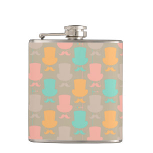 Flasques Motif 2 de moustache