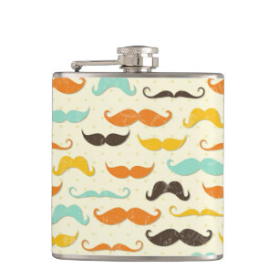 Flasques Motif 3 de moustache