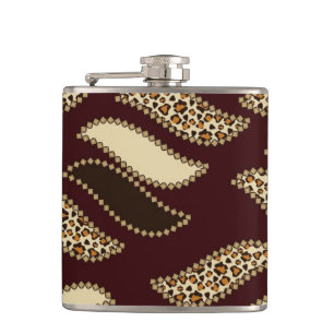 Flasques Motif africain 2 de peau de guépard