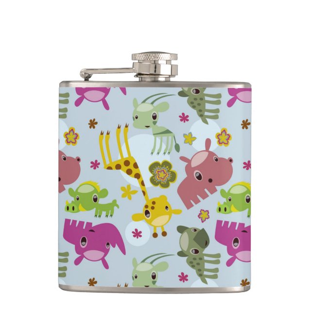 Flasques motif animal de safari (Devant)
