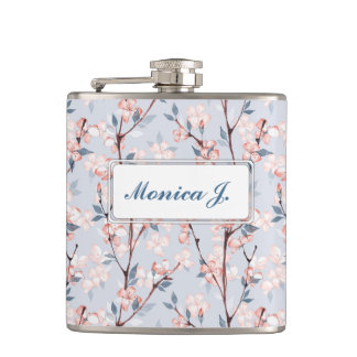 Flasques Motif aux délicates fleurs de sakura printanière