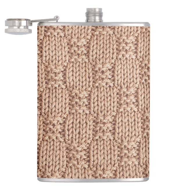 Flasques Motif Bubble Knit Stitch par Shirley Taylor (Ouvert)