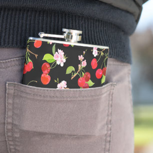 Flasques Motif cerise 2