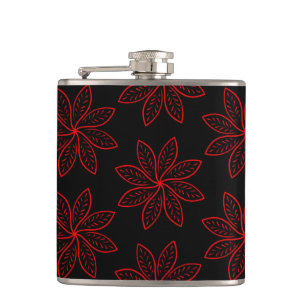 Flasques Motif criminel sur noir