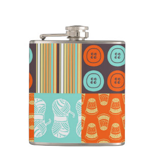 Flasques motif de Bruit-art - cousant