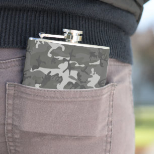 Flasques Motif de Camouflage gris, Motif militaire, Armée