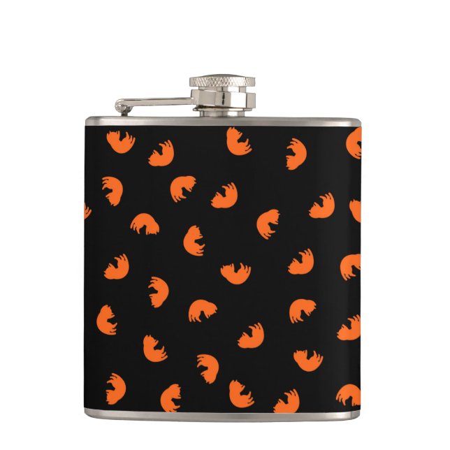 Flasques Motif de chat orange (Devant)