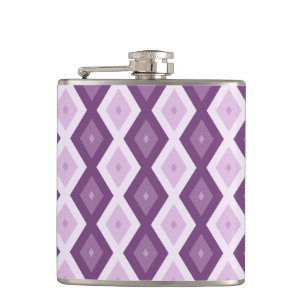 Flasques Motif de diamant violet