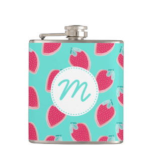 Flasques Motif de fruits de fraise cuite
