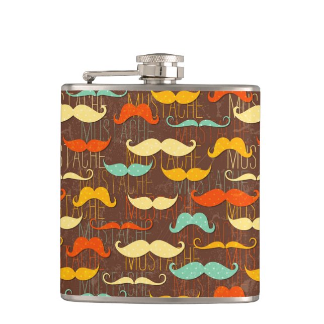 Flasques Motif de moustache (Devant)