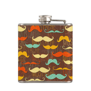 Flasques Motif de moustache