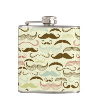 Motif de moustache, rétro style 4