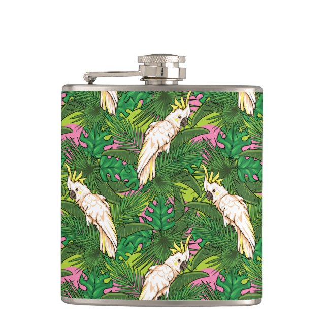 Flasques Motif de perroquet avec des palmettes (Devant)