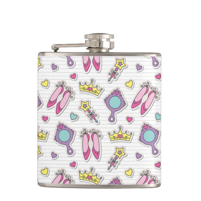 Flasques motif de princesse de papillon (Devant)