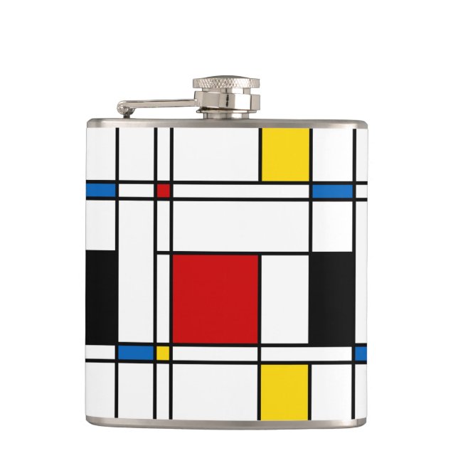 Flasques Motif de Stijl (Devant)