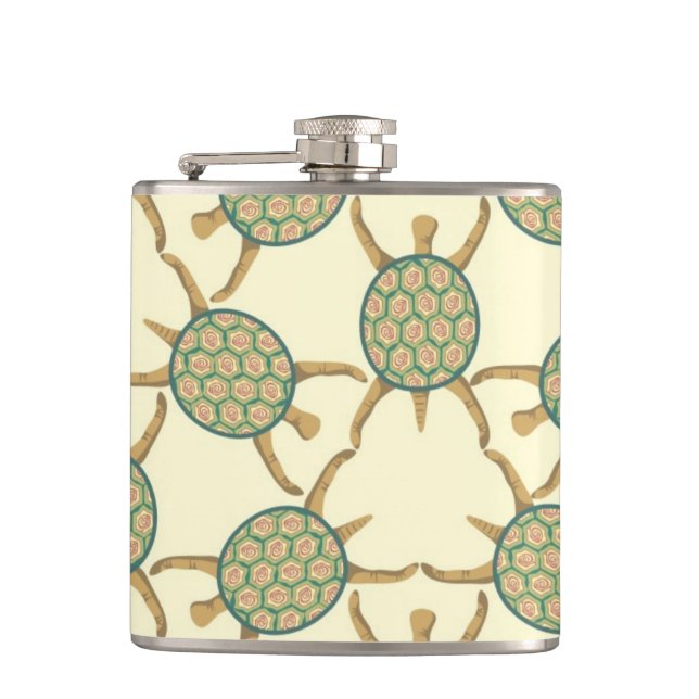 Flasques Motif de tortue (Devant)