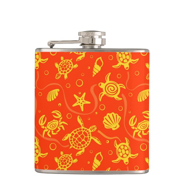 Flasques Motif de tortues (Devant)
