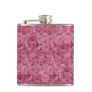 Flasques Motif d'enveloppement de bulle rose