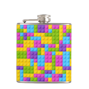 Flasques Motif des blocs de construction en plastique