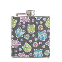 motif des hiboux de bande dessinée