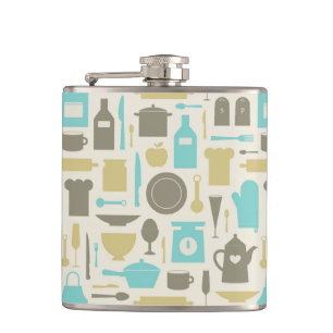 Flasques Motif des outils de cuisine