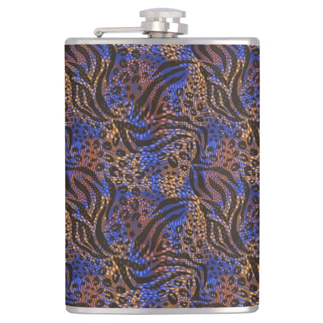 Flasques Motif d'impression Leopard et Zebra (Devant)