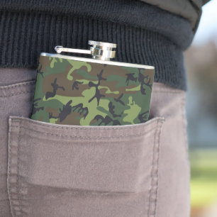 Flasques Motif du Camouflage Vert, Motif militaire, Armée