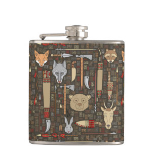 Flasques Motif ethnique de chasse