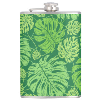 Flasques Motif floral feuille Monstera