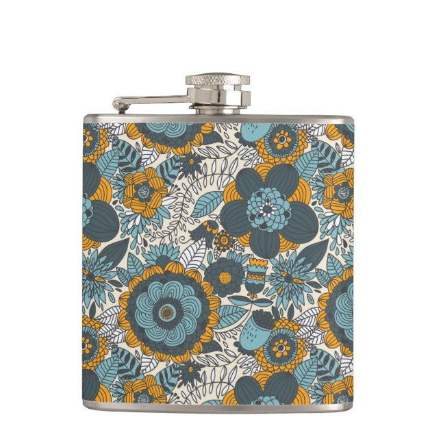 Flasques Motif floral vintage (Devant)