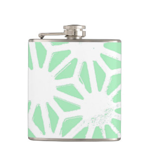 Flasques Motif géométrique vert